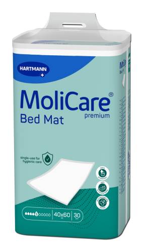 MoliCare Premium Bed Mat Aleze 5 picaturi, 40 x 60 cm, 30 bucati – Hartmann