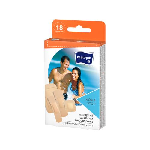 Plasturi Aqua Stop, 18 bucati, Matopat