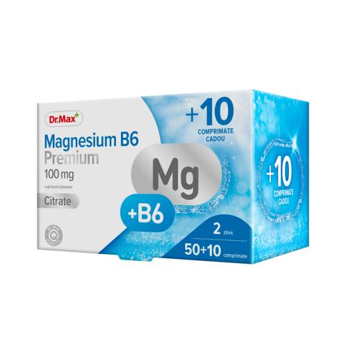 Dr.Max Magnesium B6 Premium, 50+10 comprimate