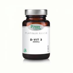 Vitamina D3, 2000 UI, Platinum, 20 capsule, Power of Nature