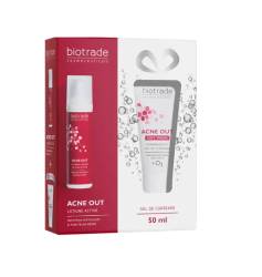 Biotrade Pachet Acne Out Lotiune activa 60 ml + Acne Out Oxy Wash Gel de curatare 50 ml