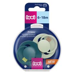 Set suzete din silicon pentru 6 - 18 luni Dynamic Prime Pistachio/Green 34/414, 2 bucati, LOVI