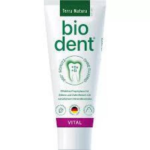 Pasta de dinti Biodent vital cu menta, 75 ml,  Terra Natura