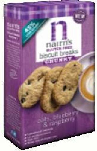 Fursecuri  din ovaz cu afine si zmeura, fara gluten, 160g - Nairn’s