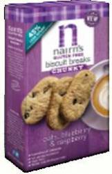 Fursecuri  din ovaz cu afine si zmeura, fara gluten, 160g - Nairn’s
