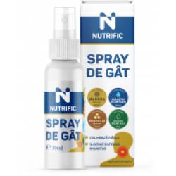 Spray de gat si gura cu manuka, propolis, albastru de metilen si uleiuri esentiale 30ml NUTRIFIC