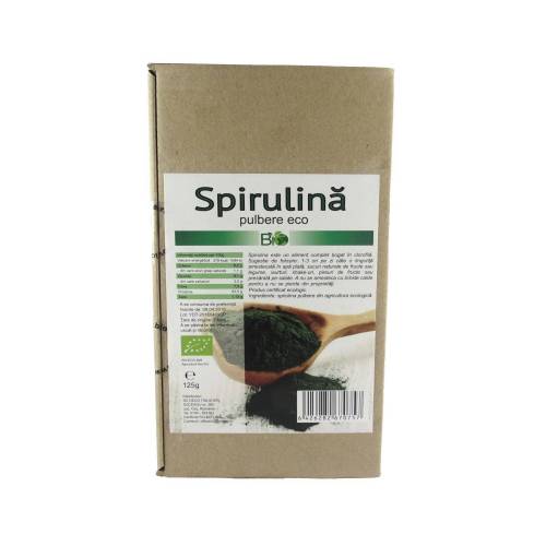 Spirulina pudra, eco-bio, 125g - Deco Italia