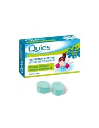 Quies dopuri din silicon pentru inot copii  3 perechi