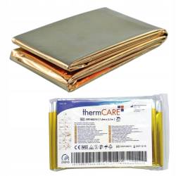 Thermcare folie izoterma , argintiu-auriu nesterila pentru arsi si supravietuire 160XM X 210 CM X 1 buc