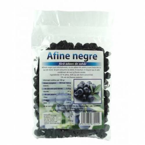 Afine negre fara zahar 150g, Deco Italia