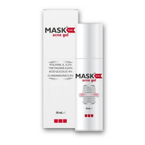 Gel pentru tratamentul acneei inflamatorii Mask Plus, 30 ml, Meditrina