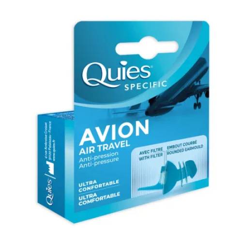 Quies dopuri din silicon pentru protectie auditiva in avion air travel X 1 pereche