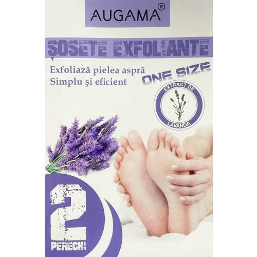 Augama sosete exfoliante cu lavanda pentru talpi, 2 perechi X 1 set Henan Kangdi