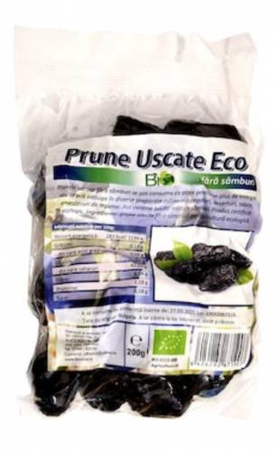 Prune fara samburi, eco-bio, 200g - Deco