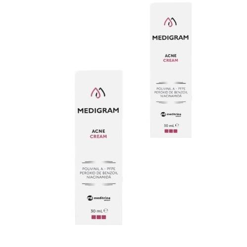 Medigram Crema, 30 ml, Meditrina – Pachet 1+1 Gratuit pentru ten acneic