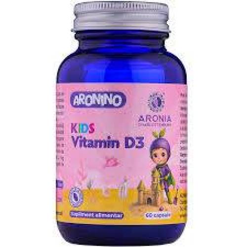 Vitamin D3 pentru copii, ARONINO Kids, 60 capsule, Aronia Charlottenburg