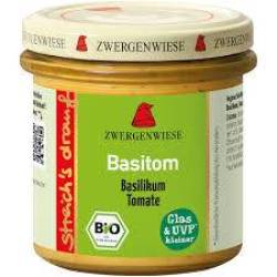 Crema tartinabila cu busuioc si tomate, Basitom, fara gluten, eco-bio, 135 g, Zwergenwiese