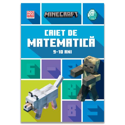 Minecraft - Caiet de matematica 9-10 ani - Carte - Editura DPH