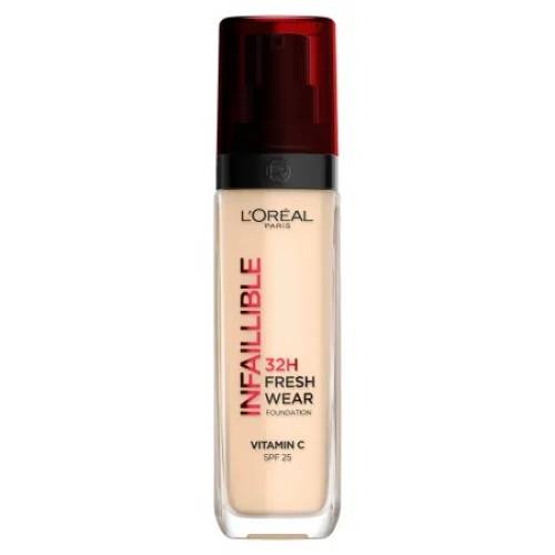 Fond de ten rezistent la transfer Infaillible 32h Fresh Wear 15 Subton Neutru, 30ml, L'Oreal Paris
