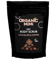 Scrub de corp energizant cu ciocolata si cafea, 150g, Organic Mimi