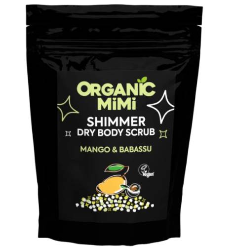 Scrub de corp stralucitor cu mango si babassu, 150g, Organic Mimi