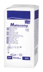 Comprese nesterile tifon 8 straturi 17 fire 7.5x7.5cm, 100 bucati, Matopat