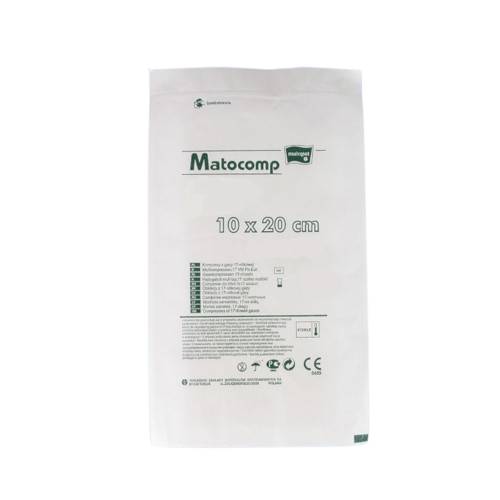 Comprese sterile tifon blister 8 straturi 17 fire 10x20cm, 3 bucati, Matopat