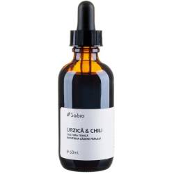 Tinctura tonica impotriva caderii parului cu Urzica si Chili, 60ml, Sabio