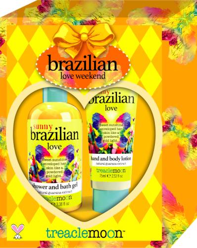 Pachet Gel de dus + Lotiune de corp si maini Brazilian Love Weekend Gift Set, 2 x 100ml, Treaclemoon