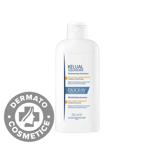 Sampon tratament anti-matreata uscata Kelual Squanorm, 200ml, Ducray