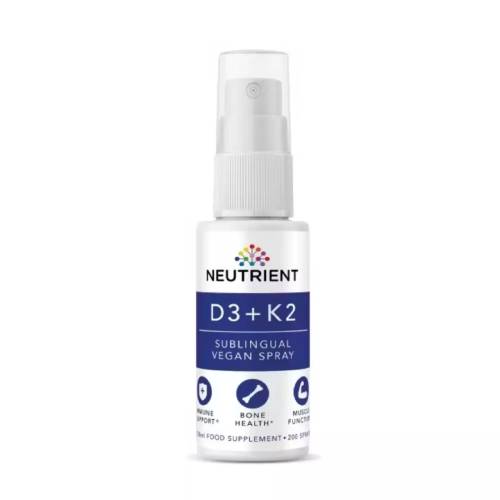 Vitamina D3 + K2 2000UI Vegan Oral Spray, 20 ml, Neutrient