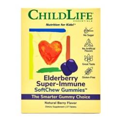 Elderberry Super-Immune ChildLife Essentials, 27 tablete, Secom