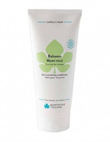 Balsam de par pentru parul cret cu kiwi, 200 ml - Biofficina Toscana
