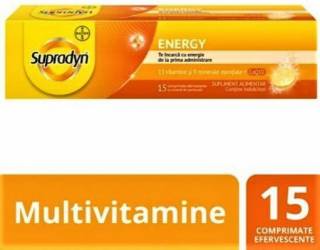 Supradyn Energy Multivitamine si Coenzima Q10 - 15 comprimate efervescente