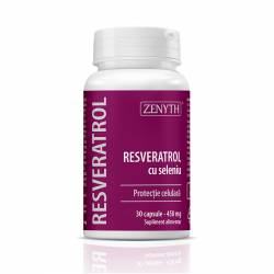 Resveratrol cu seleniu 450mg, 30cps, Zenyth