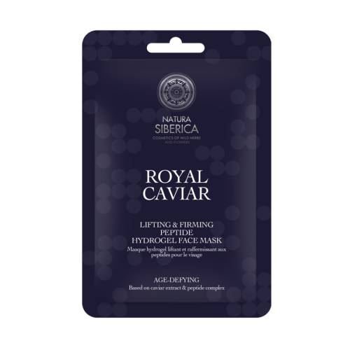 Masca hidrogel cu peptide pentru fermitate & lifting Royal Caviar, 1 bucata, Natura Siberica