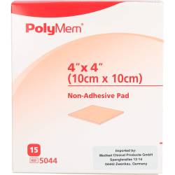 Polymem Wund Pad n.klebend 10x10 cm 15 St