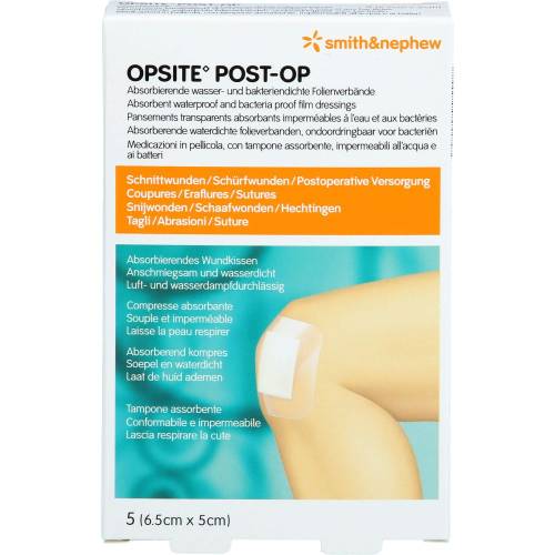 Opsite Post-Op 5x6,5 cm Verband 5 St