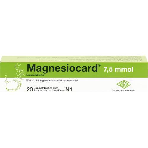 Magnesiocard 7,5 mmol Brausetabletten 20 St