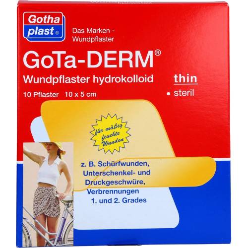 Gota-Derm thin hydrokoll.Wundpfl.steril 5x10 cm 10 St