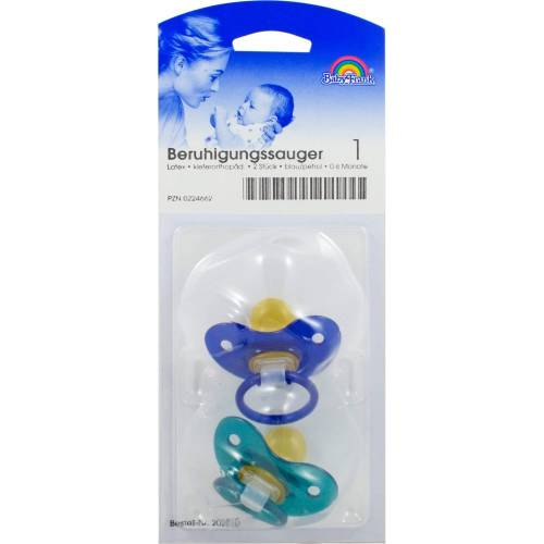 Beruhigungssauger Kieferor.Lat.0-6 M.blau/petrol 2 St