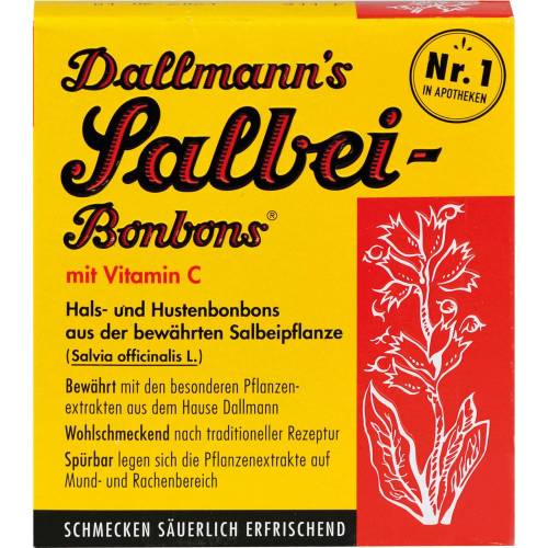 Dallmann'S Salbei Bonbons m.Vit.C. 20 St