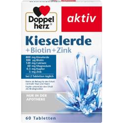 Doppelherz Kieselerde+Biotin+Zink Tabletten 60 St