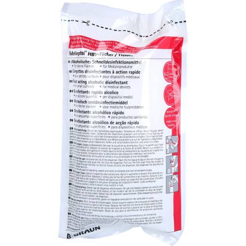 Meliseptol Hbv Tücher Nachfüllpackung 100 St