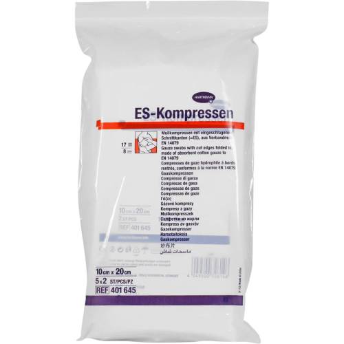Es-Kompressen steril 10x20 cm 8fach 10 St