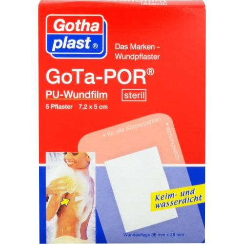 Gota-Por Pu Wundfilm 7,2x5 cm steril Pflaster 5 St