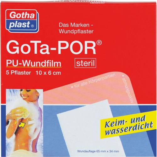 Gota-Por Pu Wundfilm 10x6 cm steril Pflaster 5 St