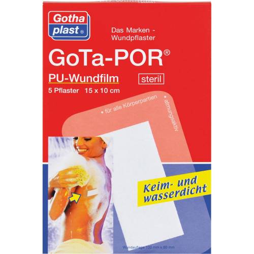 Gota-Por Pu Wundfilm 15x10 cm steril Pflaster 5 St