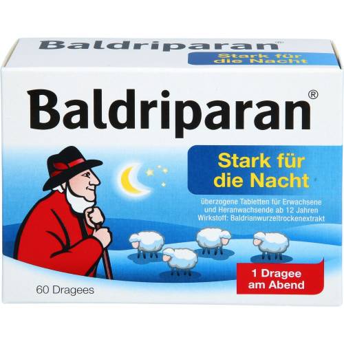 Baldriparan Stark für die Nacht überzogene Tab. 60 St