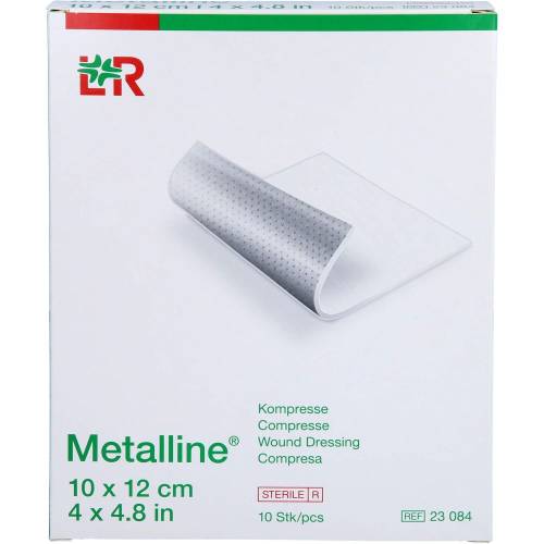 Metalline Kompressen 10x12 cm steril 10 St